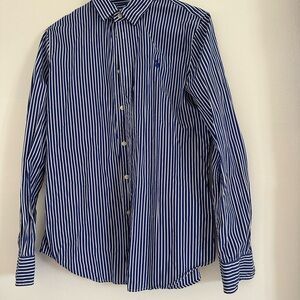 Polo Ralph Lauren Navy Striped Button Down Shirt